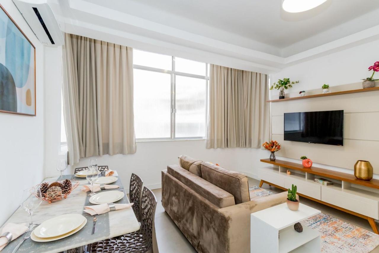 Relax Em Copacabana, Quarto E Sala, 150 Mt Da Praia, Cozinha, Maq De Lavar Roupa E Ar 리오데자네이루 외부 사진
