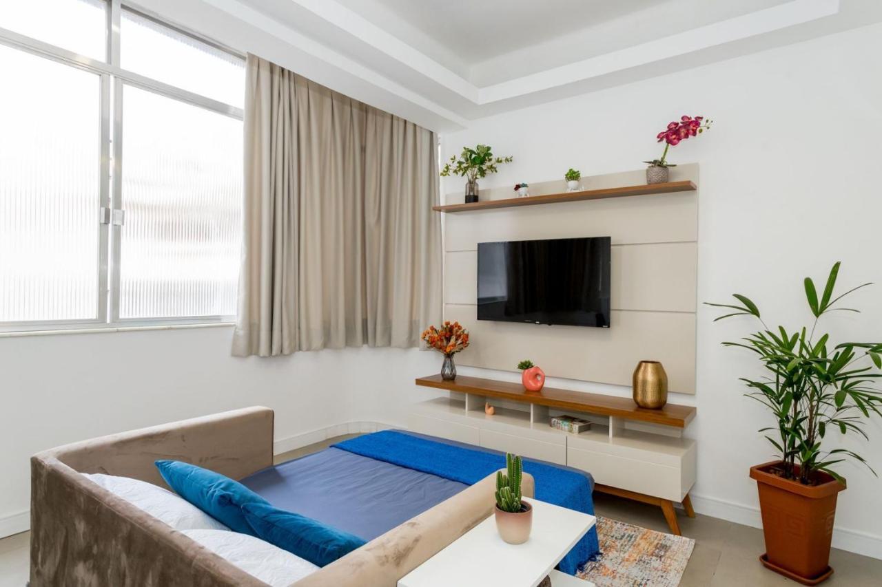 Relax Em Copacabana, Quarto E Sala, 150 Mt Da Praia, Cozinha, Maq De Lavar Roupa E Ar 리오데자네이루 외부 사진